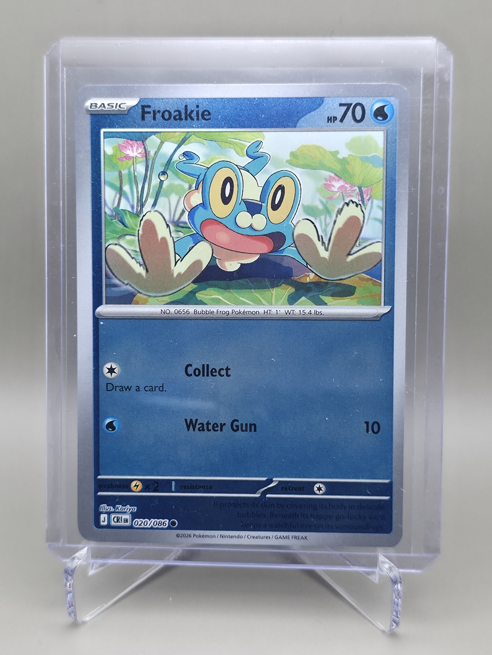 Pokémon TCG - Froakie - Chaos Rising - Reverse Holo - 020/086